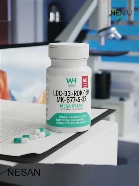 MEGA SARMS mk677 ибутаморeн10mg+ldc 43 лигандoл10mg+rdx150 радрион10mg+s32 масторекс 10mg 60 капсул Well-Health Research