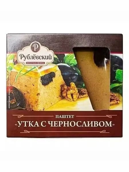 Паштет из утки Рублевский Деликатесный с черносливом 200 г