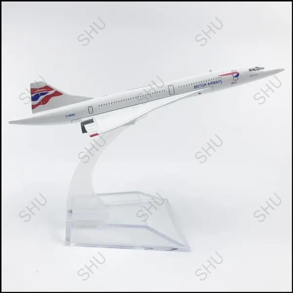 Металлическая авиамодель самолета Concorde от British Airways, качественный коллекционный экземпляр SS