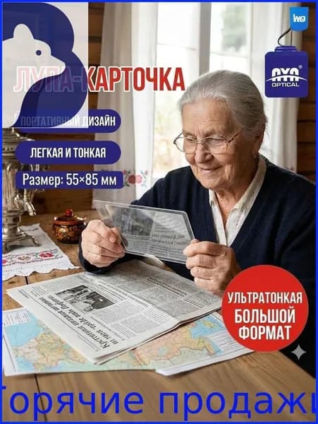 Лупа 3-кратная