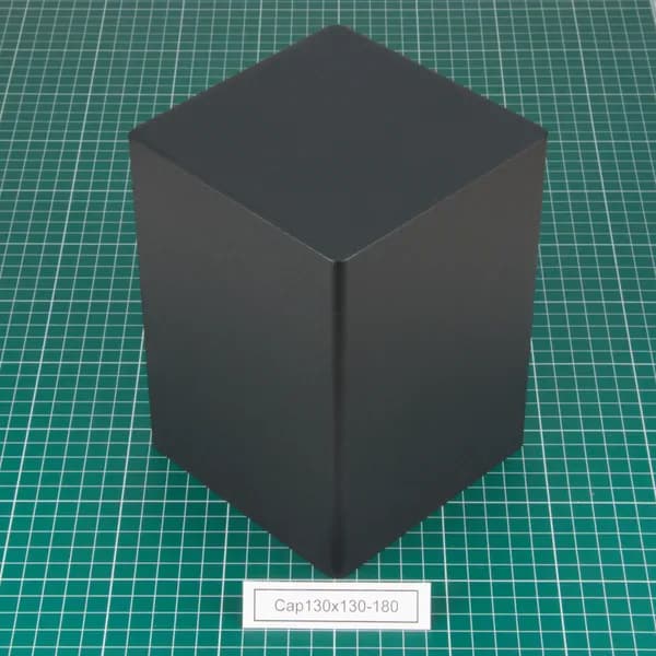 Cap130x130-180 Колпак (кожух) для трансформатора. Внешний размер колпака (ДхШ-В) 130x130-140 (мм)
