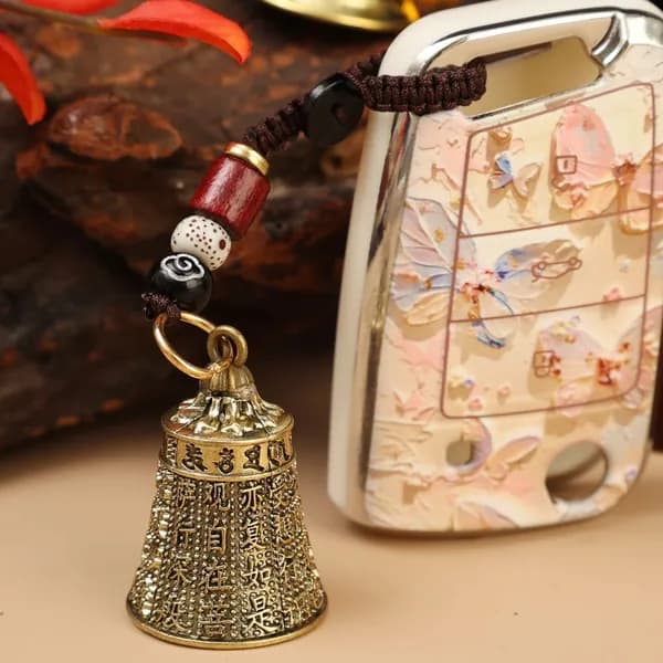 Брелок для ключей с колокольчиком,Заготовка для рукоделия, 1 шт