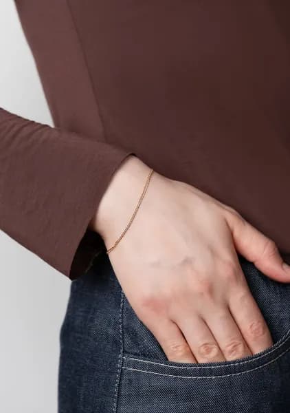 Azade Браслет Золото красное 585 пробы, плетение Ромб
