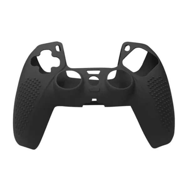 Силиконовый чехол для геймпада PS5, чёрный, антискользящее покрытие