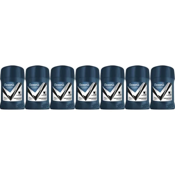 Антиперспирант стик Rexona Men Невидимый мужской 50 мл, набор: 7 штук