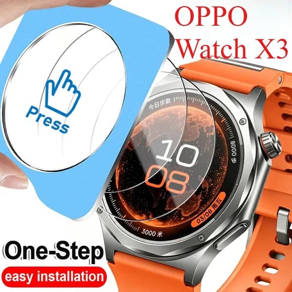 Защитные пленки из закаленного стекла с простым монтажным комплектом для OPPO Watch X3