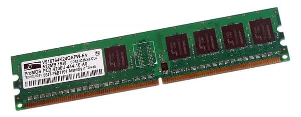 Оперативная память DDR2, 533 МГц, 1 x (V916764K24QAFW-E4)