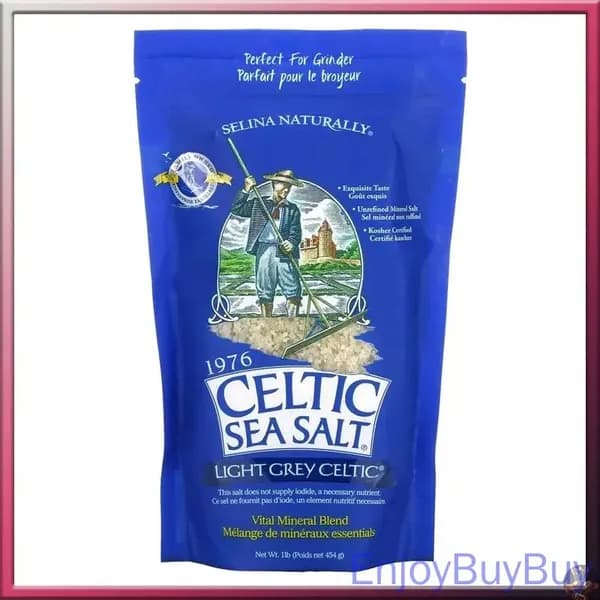 Celtic Sea Salt, Light Grey Celtic, Кельтская соль / смесь основных минералов, серый, 454 гр, средний помол