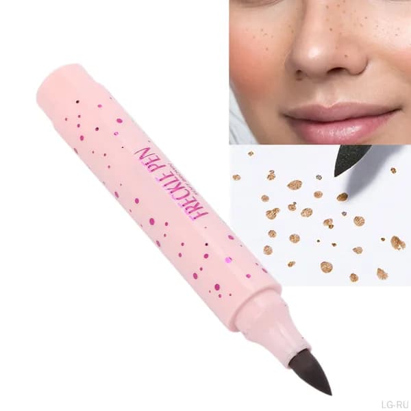Перmanentная ручка для макияжа искусственных веснушек Langmanni Natural Lifelike Freckles Waterproof Dot Spot Pen Cosmetics, 1 шт.