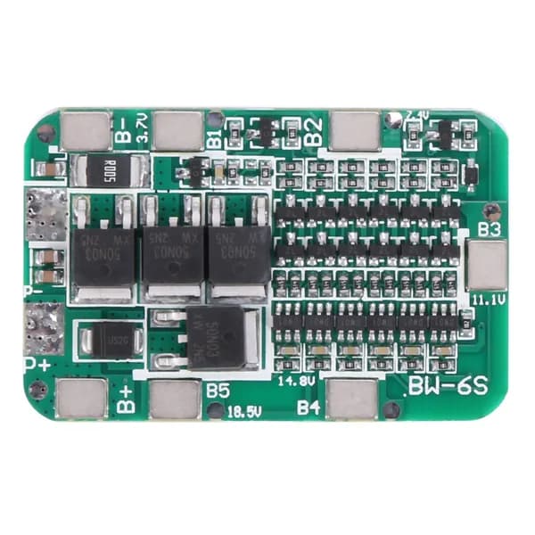 6S 15A 24V PCB Плата защиты зарядного устройства для 6 18650 литий-ионных литиевых батарей Модуль DIY Kit