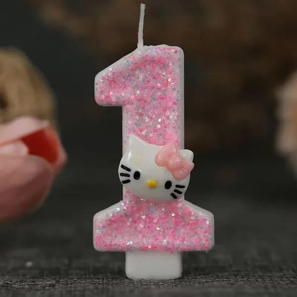 Свечи для торта цифра 0, цифра 1, 5 см