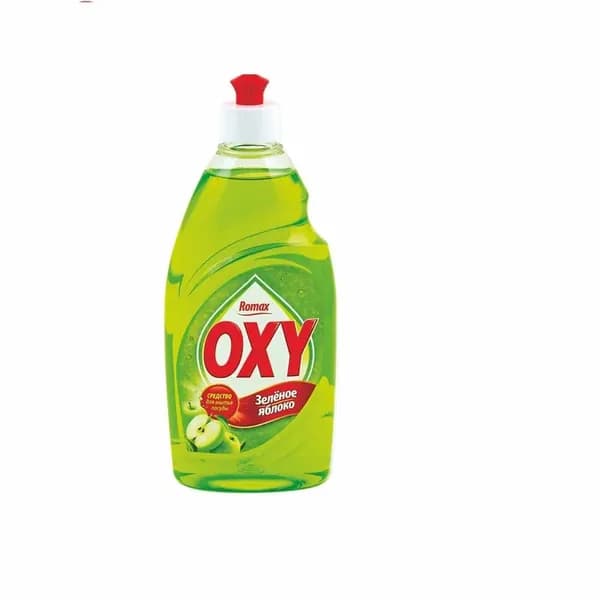 Средство для мытья посуды Ромакс Oxy Зеленое яблоко 450 мл