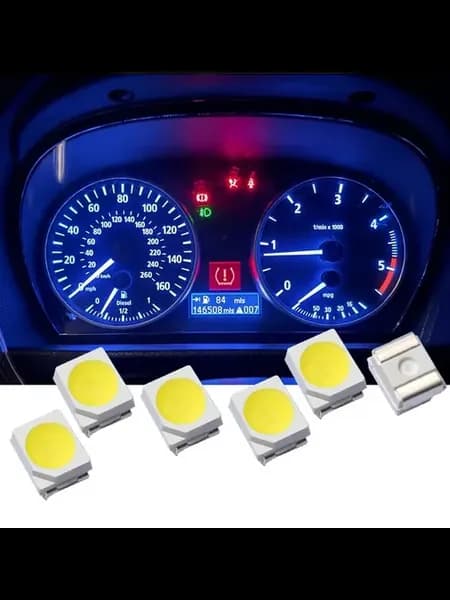 Розовые светодиодные бусины 3528 SMD для BMW