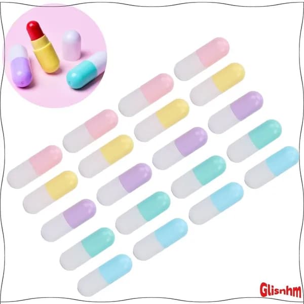DIY губная помада, 20 пустых тюбиков, компактные контейнеры для косметики
