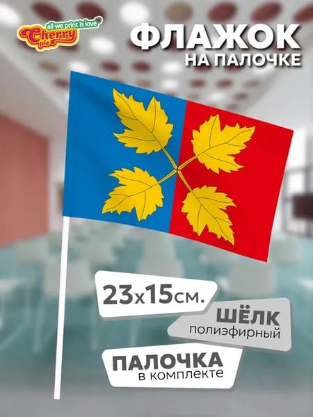Флаг 23x15 на палочке Черниговский (Челябинская область)