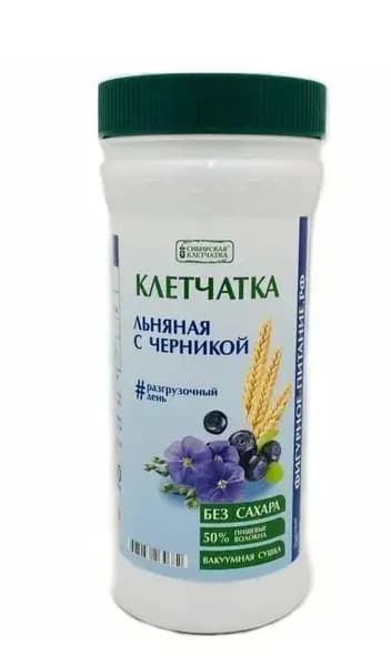 Сибирская клетчатка Клетчатка льняная с черникой, 280 г