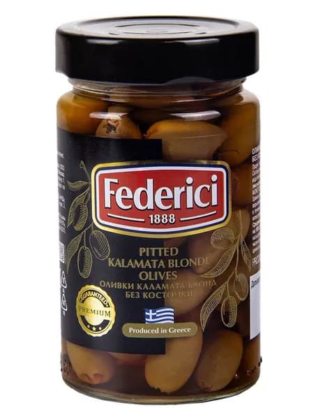 Оливки Federici Каламата блонд без косточки, 300 г
