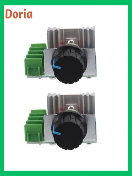 Регулятор скорости для двигателя AC 220 В 2000W, тиристорный, регулируемый, 2 шт.