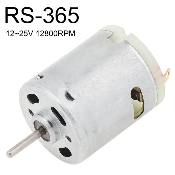 Micro RS365 DC Motor 12-25V Массажер Мотор Фен Микромотор с пьезорезистором и угольной щеткойhq