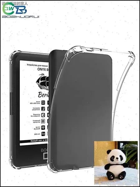 BOZHUORUI Прозрачный чехол для Boox Vasco da Gama/ Boox Vasco da Gama 2 3 4 5 e-Reader - Ультратонкая прозрачная силиконовая гибкая мягкая задняя крышка66