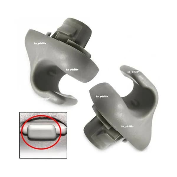2 серых кронштейна-крючка для солнцезащитного козырька Honda Accord Civic CR-V Odyssey Element