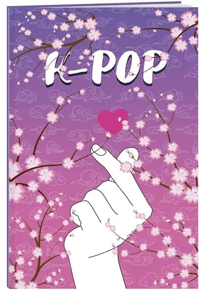 K-POP. Тетрадь (B5, 40 л., УФ-лак, сакура)