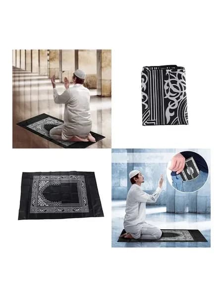 Коврик для намаза handmade muslim, черный Black