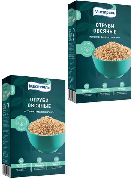 Отруби Мистраль Овсяные, 400 г