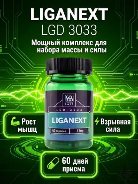 Анаболический Комплекс GOGO LABS 60 капсул 12мг для роста мышц