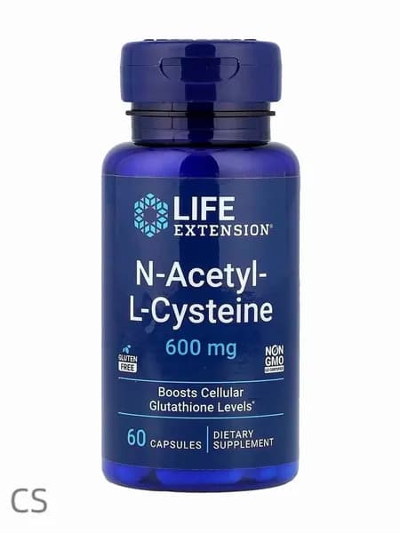 Биологически активная добавка к пище N-ацетил-L-цистеин (N-Acetyl-L-Cysteine).