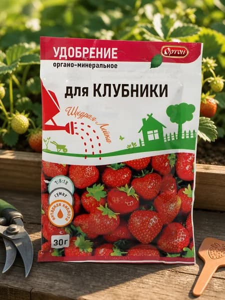 Удобрение Ортон Тукосмесь органоминеральное для клубники, гранулы, 30 г