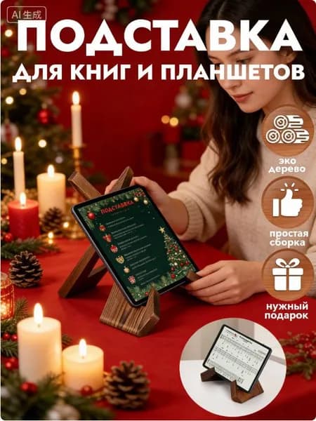 Подставка для книг / Держатель для планшета / Подставка для икон