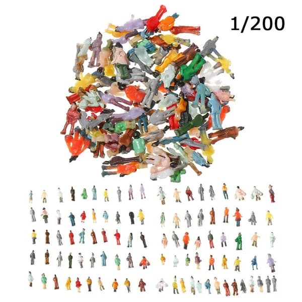 100pcs Модель Строительство Пассажиры
