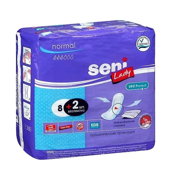 Урологические прокладки Seni Lady Normal, 10 шт