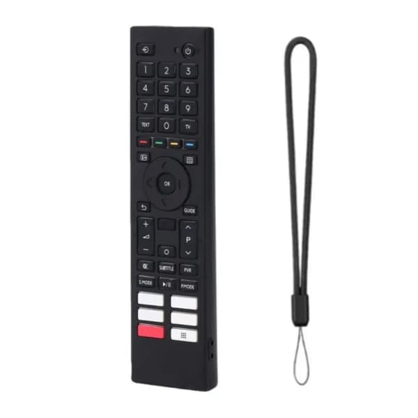 (1 шт.) Силиконовый чехол для пульта Toshiba CT 95069/95041, чёрный