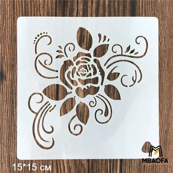 Шаблон для рисования роз