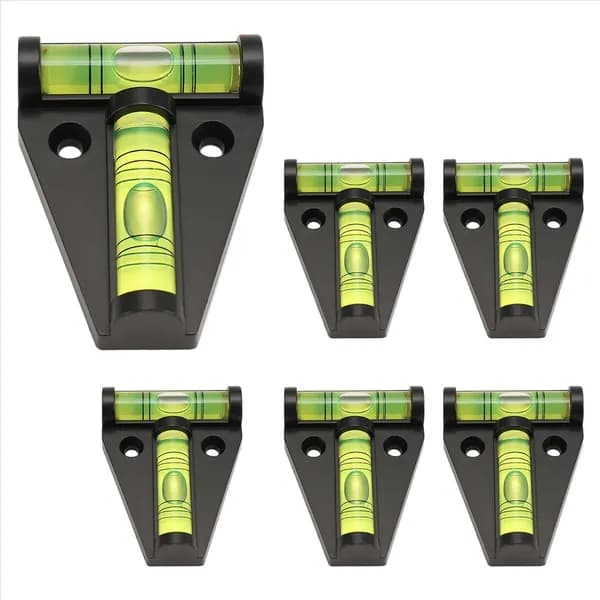 6 Pack RV T Level, 2 Way T-Type Cross Check Bubble Level для Caravan RV Camper Trailer Motorhome Machines Boat