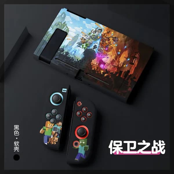 Minecraft Nintendo New Switch матовый защитный чехол NS OLED, разделенный TPU цветной корпус
