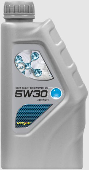 Vitex 5W-30 Масло моторное, Полусинтетическое, 1 л