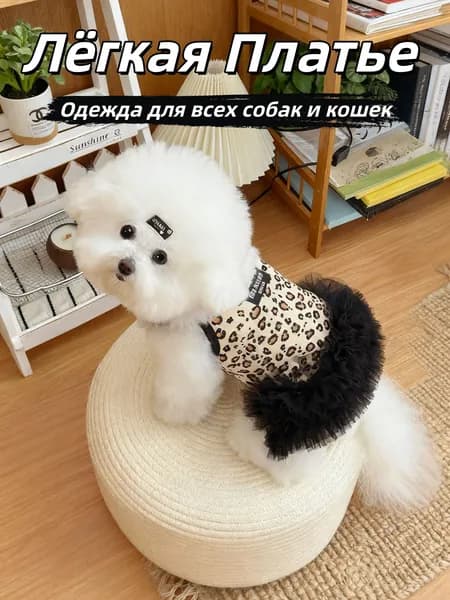 Одежда для животных, Применяется для кошек и собакПлатье,Размер S