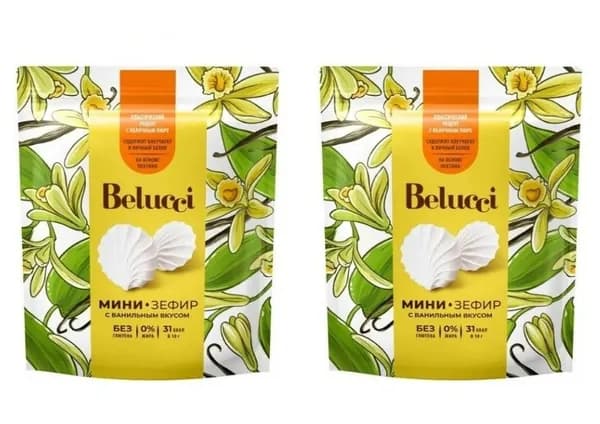 KDV Зефир ванильный Belucci, 80 г, 2 уп
