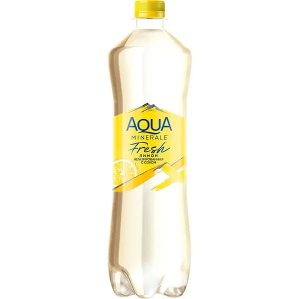 Вода питьевая AQUA MINERALE Juicy Лимон негазированная, ПЭТ, 1L