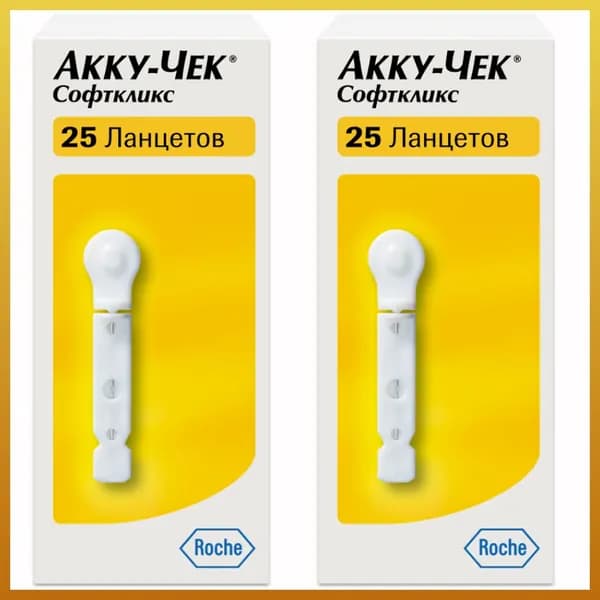 Accu-Chek Ланцеты Акку - Чек Софткликс 25 шт. 2 уп.