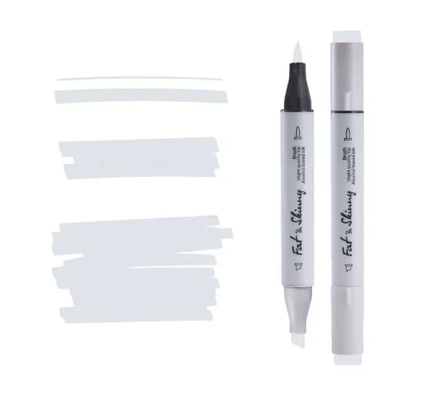Профессиональный спиртовой двусторонний маркер Fat&Skinny Brush CG02