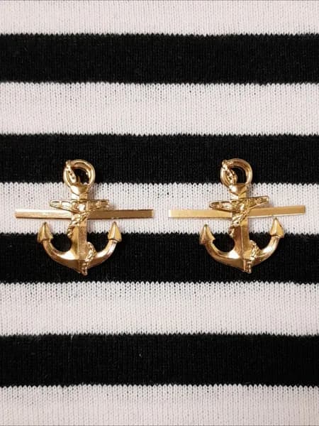Значок эмблема " ЯКОРЬ ВМФ СССР / РФ" , 23 мм (2шт.)