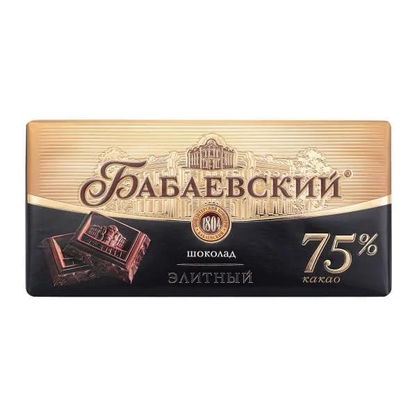 Шоколад Бабаевский Элитный 75% какао 75г