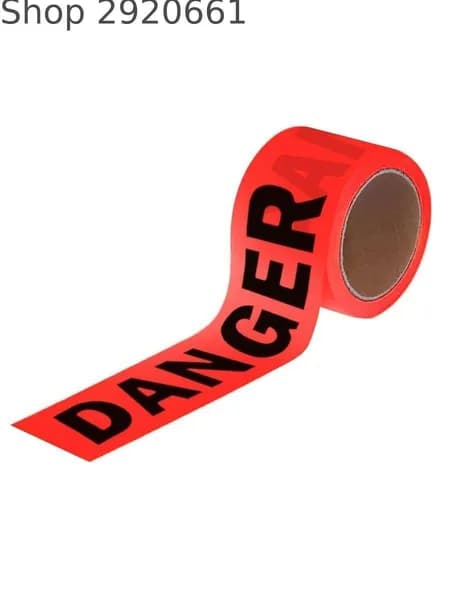 Оградительная лента Danger, 100м