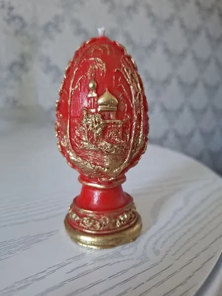 Свеча "Яйцо с храмом"