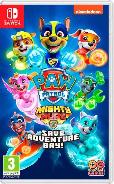 Игра PAW Patrol Mighty Pups Save Adventure Bay Switch, (US) (Nintendo Switch, Русские субтитры)