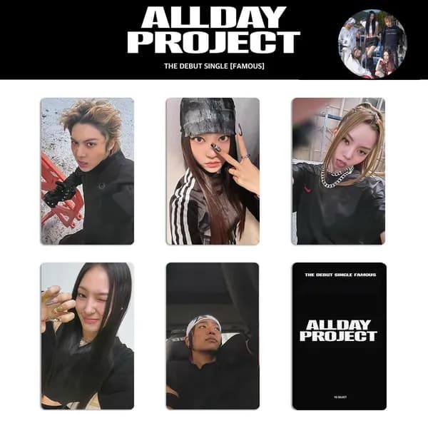 Карточки ALLDAY PROJECT альбом карты FAMOUS Коллекционная карточка 54 * 86 мм 5 шт